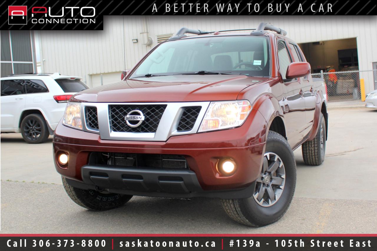 Used 2017 Nissan Frontier PRO-4X - 4x4 - CREW CAB - LEATHER - HEATED SEATS - MOONROOF - NAVIGATION - LOW KMS for sale in Saskatoon, SK