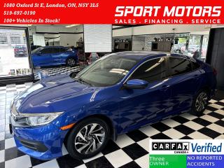 Used 2018 Honda Civic LX+New Tires+ApplePlay+Camera+Tinted+CLEAN CARFAX for sale in London, ON