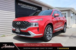 Used 2022 Hyundai Santa Fe Ultimate Calligraphy HEADS UP DISPLAY - PANO MOONROOF - NAVIGATION for sale in Kingston, ON