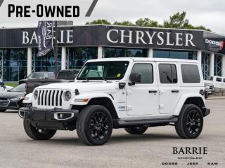 Used 2021 Jeep Wrangler Unlimited 4xe Sahara HEATED FRONT SEAT AND HEATED STEERING WHEEL | BODY COLOUR ROOF PACKAGE | KEYLESS ENTRY | NAVIGATION for sale in Barrie, ON