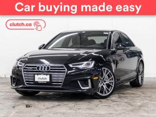Used 2019 Audi A4 Technik AWD w/ Apple CarPlay & Android Auto, Around View Monitor, Adaptive Cruise Control for sale in Toronto, ON