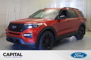 Used 2020 Ford Explorer ST 4WD **One Owner, Leather, Sunroof, Navigation, Heated Seats, Power Liftgate, 3L** for sale in Regina, SK