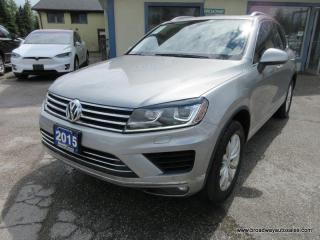 Used 2015 Volkswagen Touareg ALL-WHEEL DRIVE LUX-MODEL 5 PASSENGER 3.6L - V6.. NAVIGATION.. LEATHER.. HEATED SEATS & WHEEL.. PANORAMIC SUNROOF.. POWER TAILGATE.. for sale in Bradford, ON