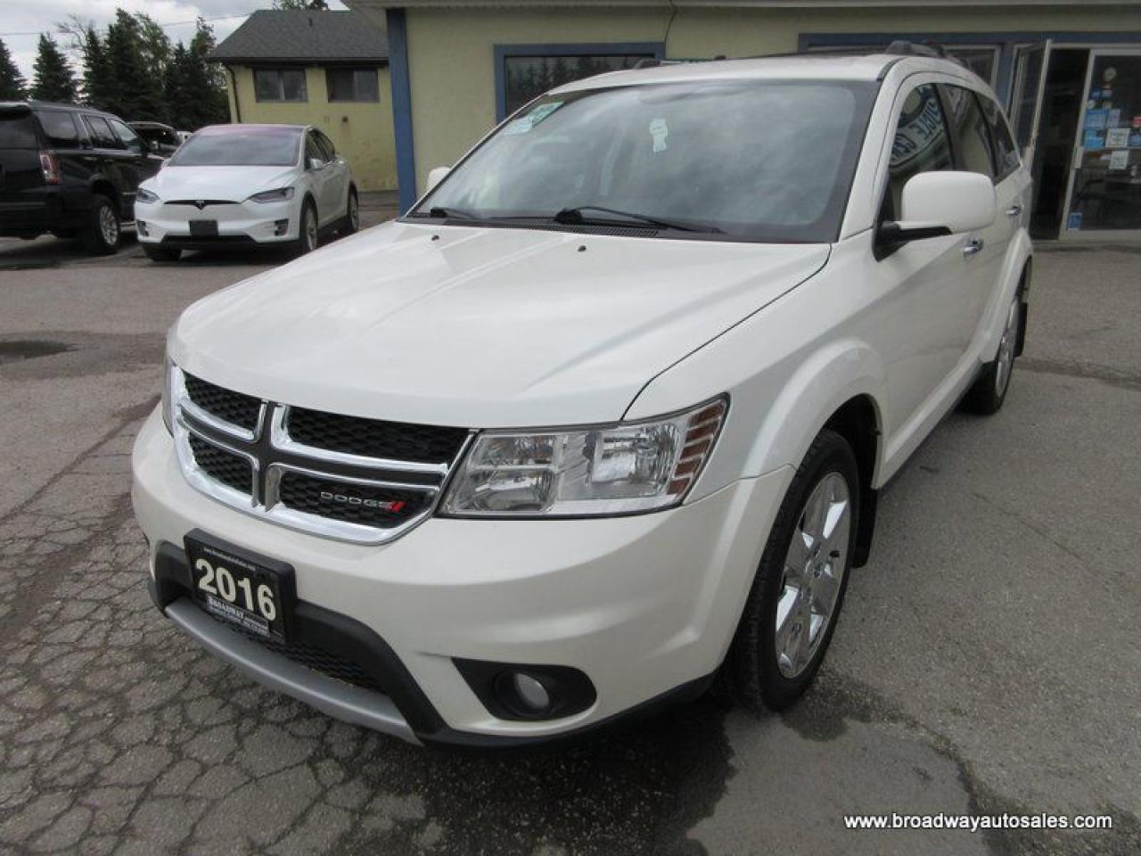 2016 Dodge Journey ALL-WHEEL DRIVE R/T-EDITION 5 PASSENGER 3.6L - V6.. NAVIGATION.. POWER SUNROOF.. LEATHER.. HEATED SEATS & WHEEL.. DVD PLAYER..