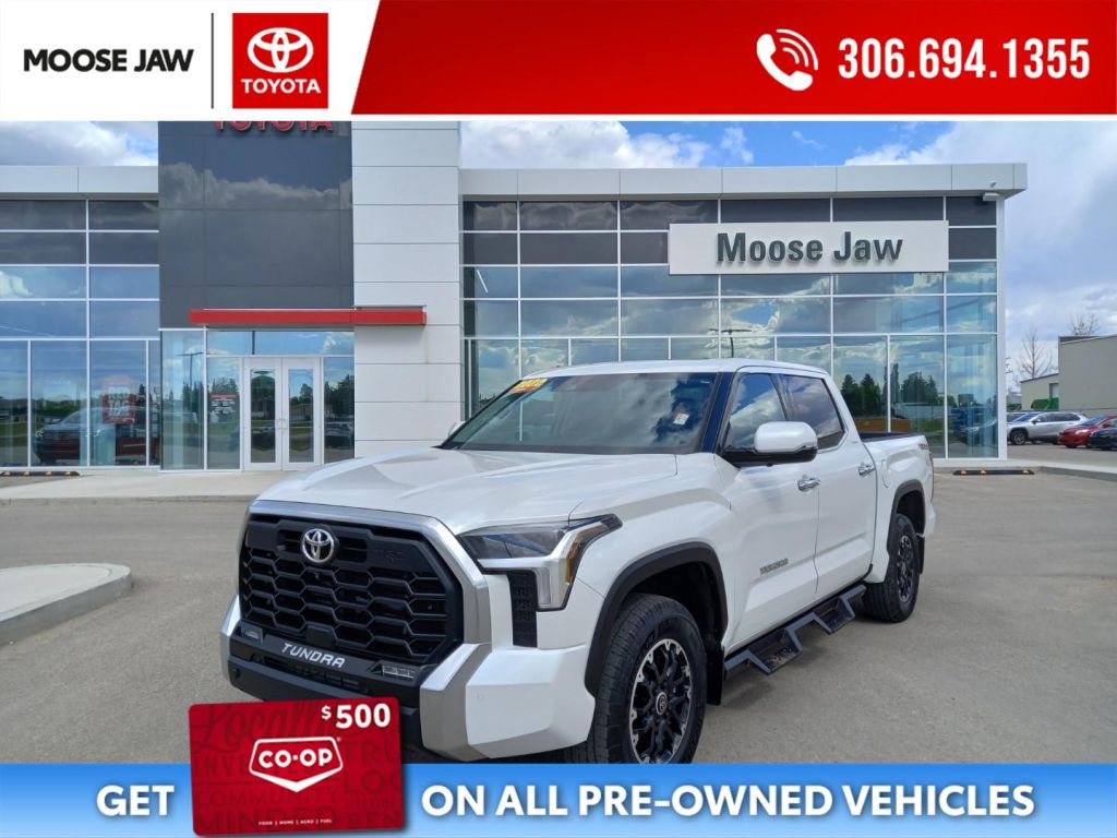 Used 2022 Toyota Tundra Limited LOCAL TRADE, JUST INSPECTED AND CERTIFIED, VERY POPULAR LIMITED EDITION WITH TRD OFF PACKAGE, RUNNING BOARDS for Sale in Moose Jaw, Saskatchewan