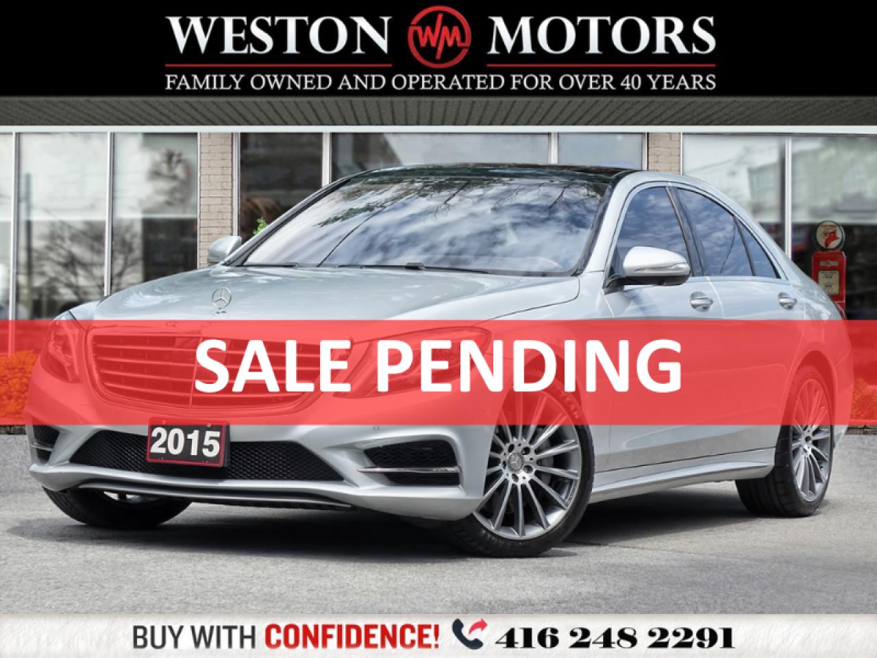 2015 Mercedes-Benz S550 4MATIC AWD*LEATHER*SUNROOF*NAVI*HTD SEATS*AMG PACKAGE!!!