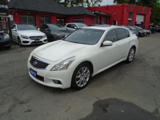 Used 2013 Infiniti G37 G37XS/ LEATHER / ROOF/ NAVI / REAR CAM/ SUPER MINT for sale in Scarborough, ON