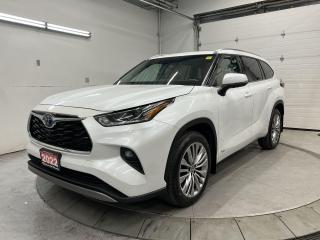 Used 2022 Toyota Highlander HYBRID PLATINUM AWD | PANO ROOF | LEATHER | 360 CAM | NAV for sale in Ottawa, ON