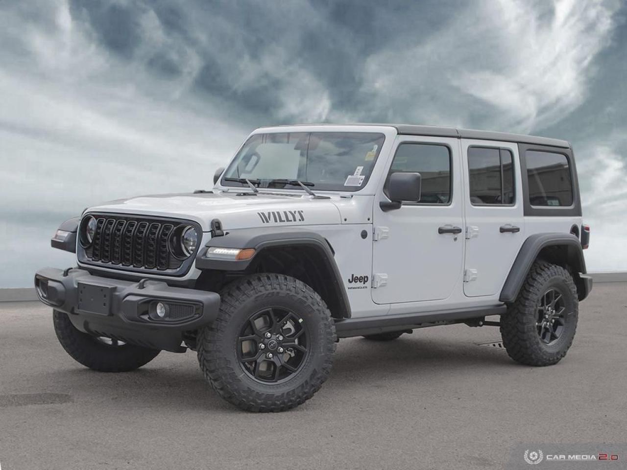 New 2024 Jeep Wrangler WILLYS | 4DR | 4X4 | 2TOP | TECH | SAFETY | TOW!!! for sale in Milton, ON