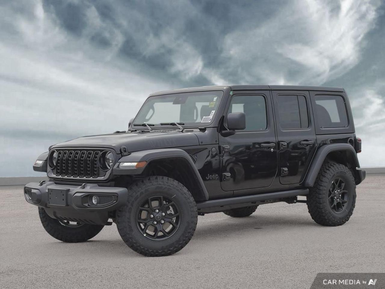 New 2024 Jeep Wrangler WILLYS | 4DR | 4X4 | 2TOP | TECH | SAFETY | TOW!!! for sale in Milton, ON