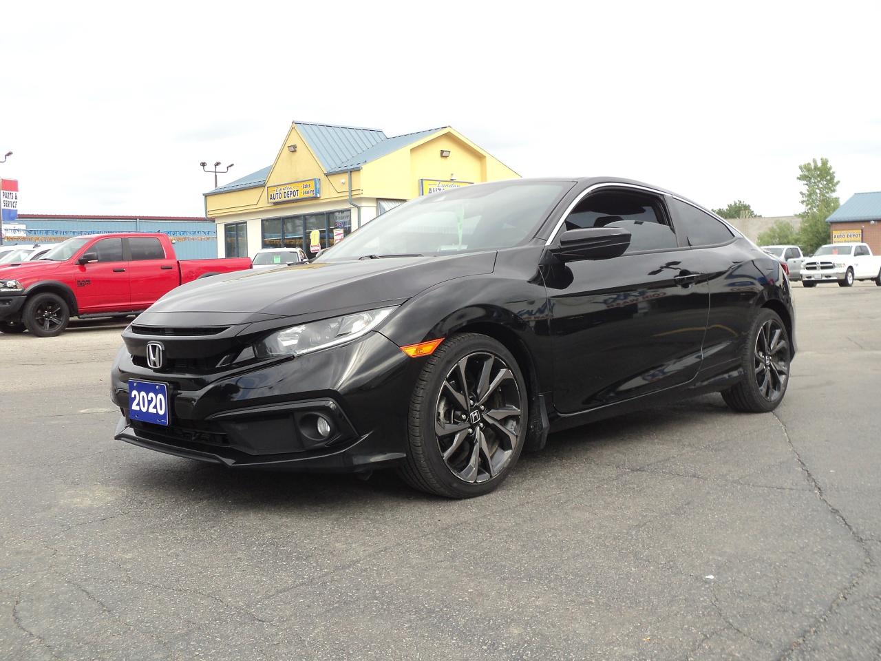 Used 2020 Honda Civic Sport 2Door 6Speed Manual RoofHeatedSeatsBackUpCam for sale in Brantford, ON