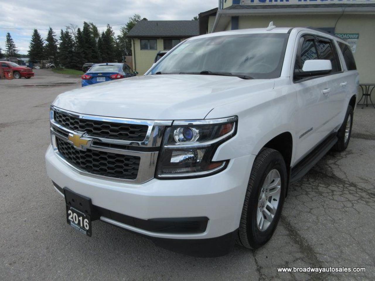 Used 2016 Chevrolet Suburban LOADED LT-MODEL 8 PASSENGER 5.3L - V8.. 4X4.. MIDDLE BENCH & 3RD ROW.. NAVIGATION.. POWER SUNROOF.. LEATHER.. HEATED SEATS.. DVD PLAYER.. for sale in Bradford, ON