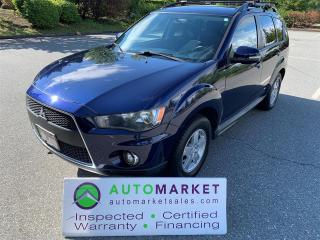 Used 2011 Mitsubishi Outlander AWD, 7PASS, AUTO, FINANCING, WARRANTY, INSPECTED W/BCAA MEMBERSHIP! for sale in Surrey, BC