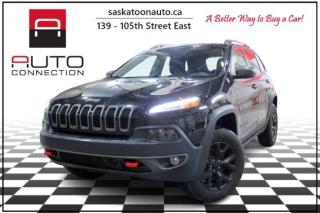 Used 2017 Jeep Cherokee Trailhawk - 4x4 - LEATHER PLUS GROUP - TECHNOLOGY GROUP - NAV - MOONROOF - ONE OWNER - LOW KMS - ACCIDENT FREE for sale in Saskatoon, SK
