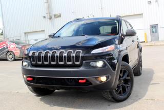 Used 2017 Jeep Cherokee Trailhawk - 4x4 - LEATHER PLUS GROUP - TECHNOLOGY GROUP - NAV - MOONROOF - ONE OWNER - LOW KMS - ACCIDENT FREE for sale in Saskatoon, SK