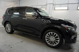 Used 2015 Infiniti QX80 4WD *ACCIDENT FREE*7 SEATS* CERTIFIED 360 CAMERA NAV BLUETOOTH SUNROOF LEATHER HEATED SEATS CRUISE ALLOYS for sale in Milton, ON