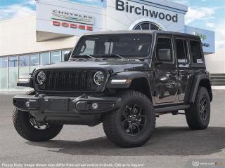 New 2024 Jeep Wrangler Willys 8–speed TorqueFlite automatic transmission for sale in Winnipeg, MB