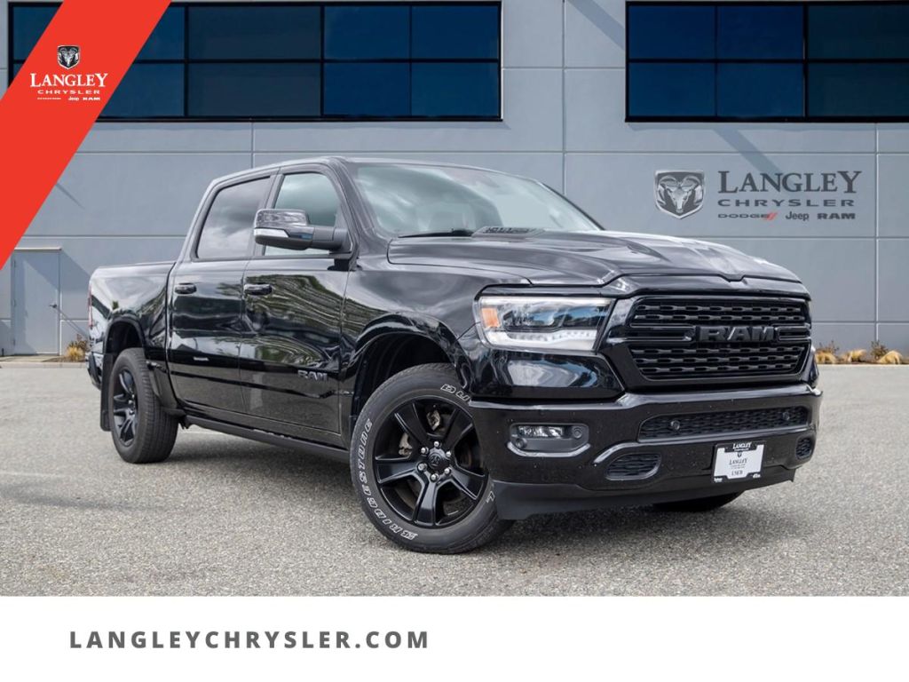 Used 2022 RAM 1500 Sport Power Steps Leather 12” Screen Navi for Sale in Surrey, British Columbia