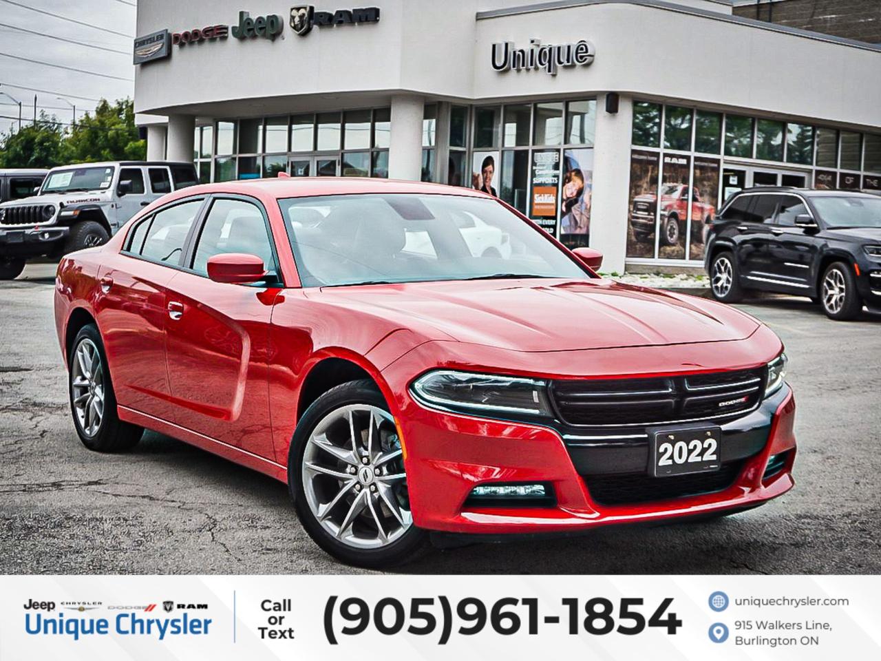 Used 2022 Dodge Charger SXT AWD| LEATHER| BLIND SPOT DETECTION| for sale in Burlington, ON