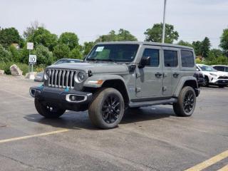 Used 2023 Jeep Wrangler 4xe Sahara Plug-in Hybrid, Leather, Nav, Heated Seats, Remote Start, & more! for sale in Guelph, ON