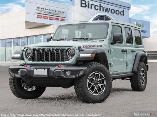 New 2024 Jeep Wrangler Rubicon Factory Order - Arriving Soon | Black Freedom Top 3–piece modular hardtop for sale in Winnipeg, MB
