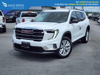 New 2024 GMC Acadia Elevation Adaptive cruise control, active noise cancelation, Lane keep assist, front pedestrian and bicyclist braking, HD surrender vision, for sale in Coquitlam, BC