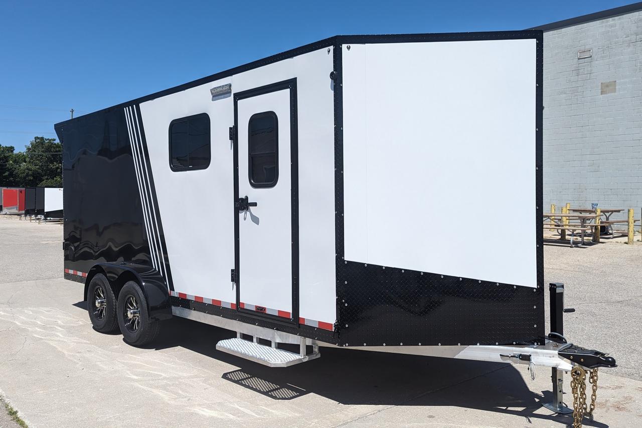 New 2024 Canadian Trailer Company 7x18 V-Nose Cargo Trailer Aluminum Tandem Axle for sale in Guelph, ON