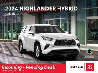 New 2024 Toyota Highlander Hybrid LE AWD for sale in Williams Lake, BC