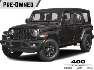 Used 2024 Jeep Wrangler Sahara | DEMO | TECHNOLOGY GROUP | SAFETY GROUP | REMOTE START | HEATED SEATS | HEATED STEERING WHEEL | for sale in Innisfil, ON