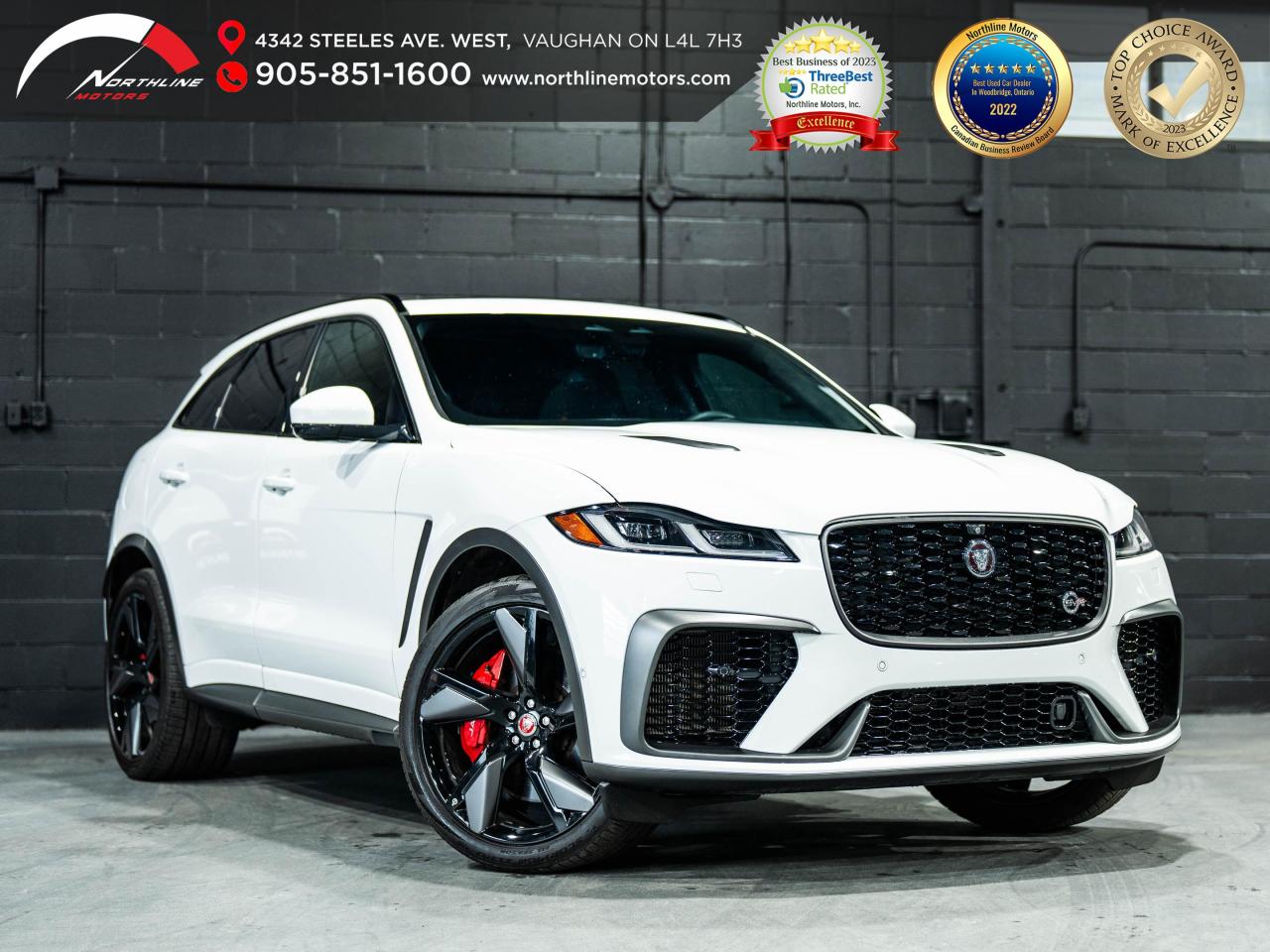 Used 2021 Jaguar F-PACE P550 SVR/PANO/360CAM/HUD/22 IN RIM/ADAPTIVE CRUISE for sale in Vaughan, ON