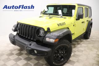 Used 2022 Jeep Wrangler UNLIMITED WILLYS WHEELER, CARPLAY, CAMERA for sale in Saint-Hubert, QC