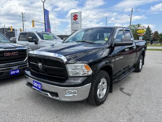 Used 2012 RAM 1500 Outdoorsman Quad Cab 4x4 ~Bluetooth ~Tonneau Cover for sale in Barrie, ON