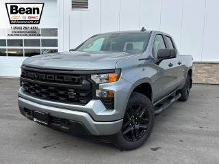 New 2024 Chevrolet Silverado 1500 Custom 2.7L 4CYL WITH REMOTE START/ENTRY, FLOOR LINERS, ASSIST STEPS, HD REAR VISION CAMERA, APPLE CARPLAY AND ANDROID AUTO for sale in Carleton Place, ON