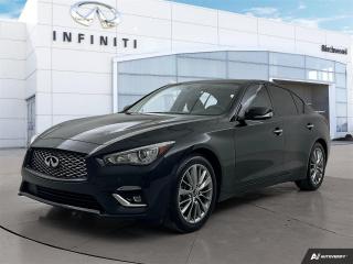 Used 2023 Infiniti Q50 LUXE Accident Free | One Owner for sale in Winnipeg, MB