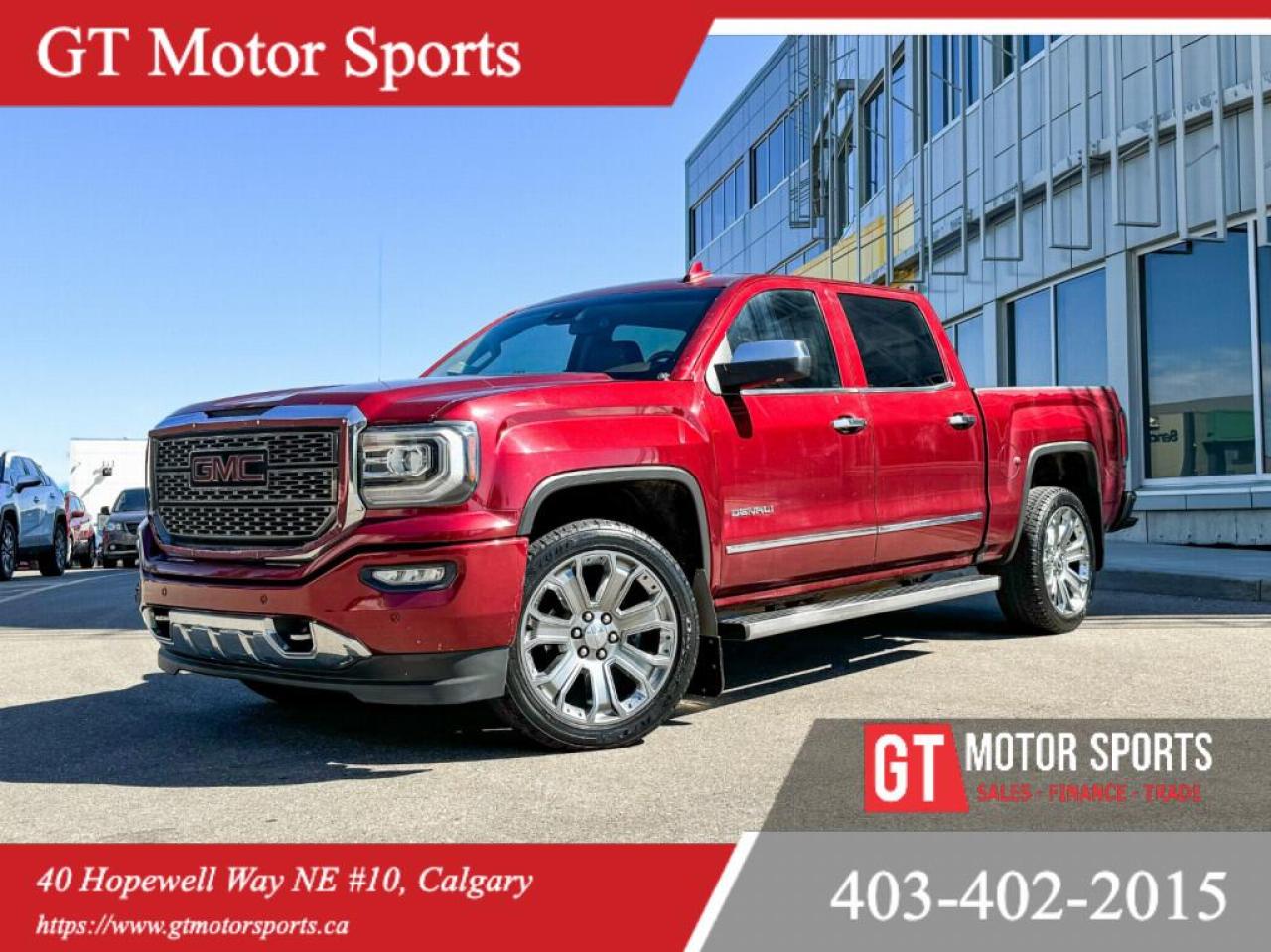 Used 2016 GMC Sierra 1500 DENALI AWD | MOONROOF | BLUETOOTH | $0 DOWN for sale in Calgary, AB