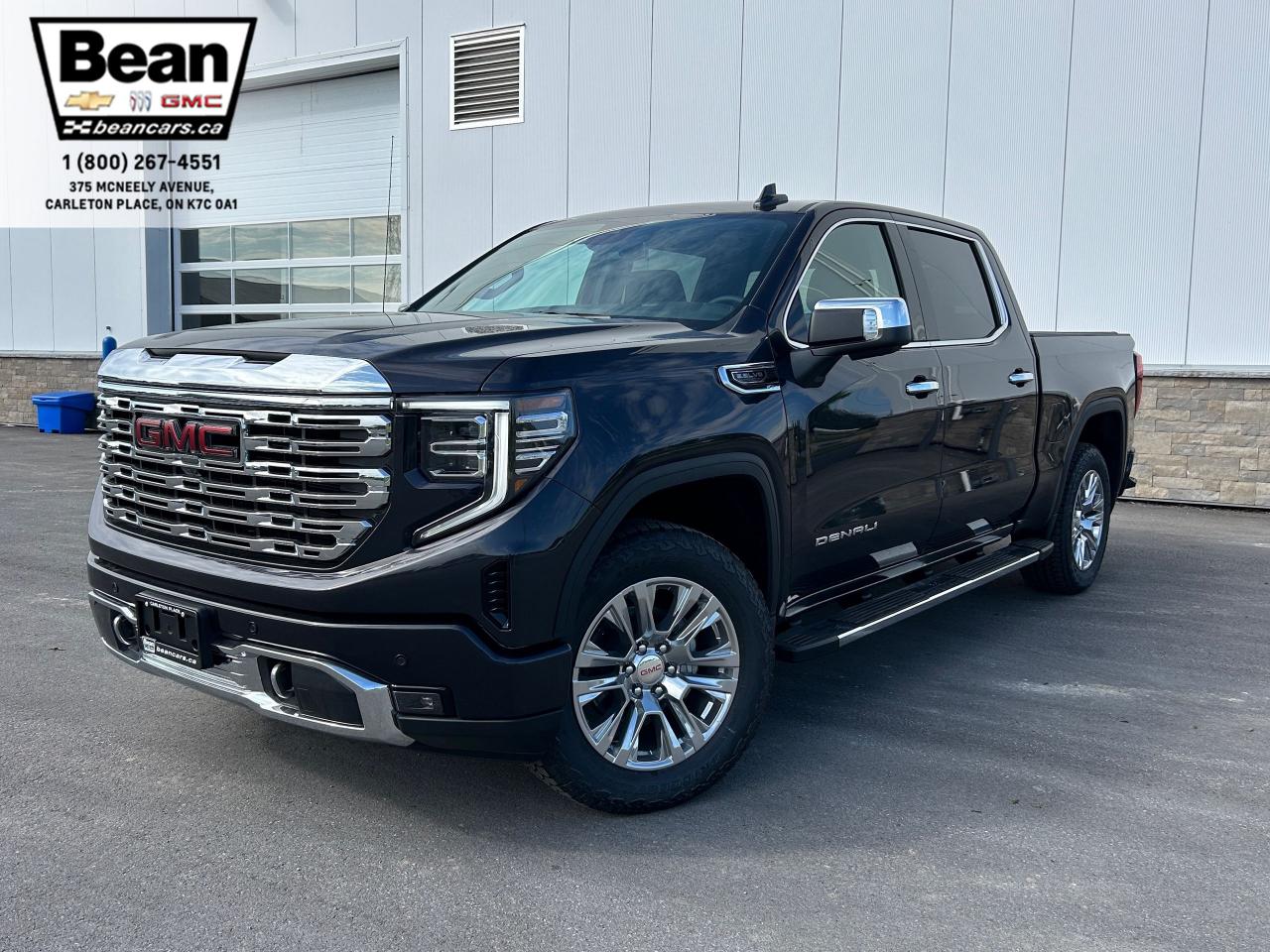 New 2024 GMC Sierra 1500 Denali 5.3L V8 WITH REMOTE START/ENTRY, HEATED SEATS, HEATED STEERING WHEEL, VENTILATED SEATS, MULTI-PRO TAILGATE for sale in Carleton Place, ON