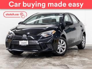 Used 2016 Toyota Corolla LE w/ Heated Front Seats, Cruise Control, A/C for sale in Toronto, ON