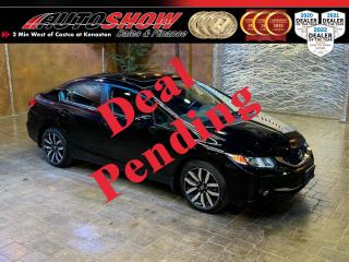 Used 2015 Honda Civic Sedan Touring - LOW KM!!! Sunroof, Htd Leather, Navi for sale in Winnipeg, MB