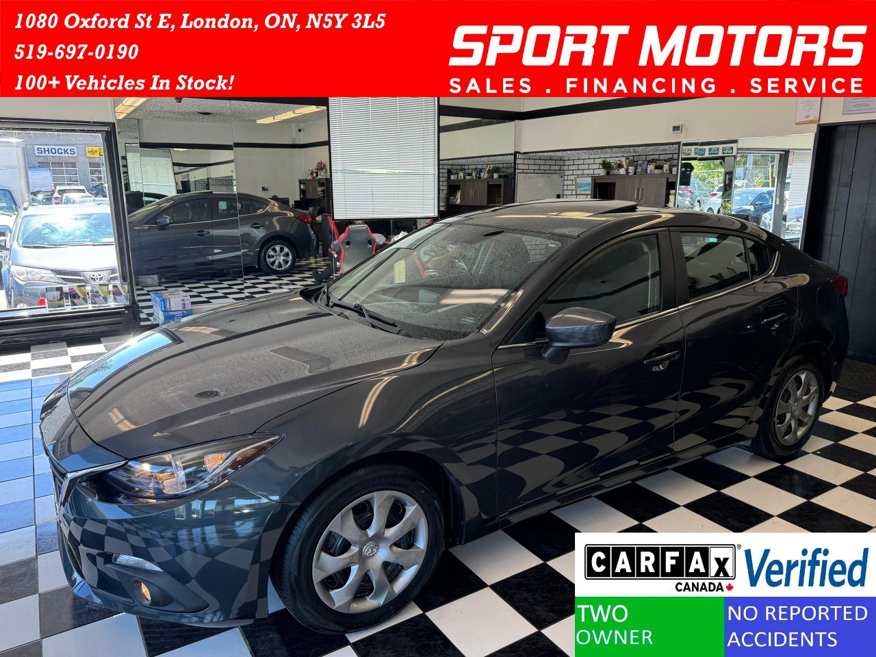 2015 Mazda MAZDA3 GS+New Tires+Camera+CLEAN CARFAX - Photo #1