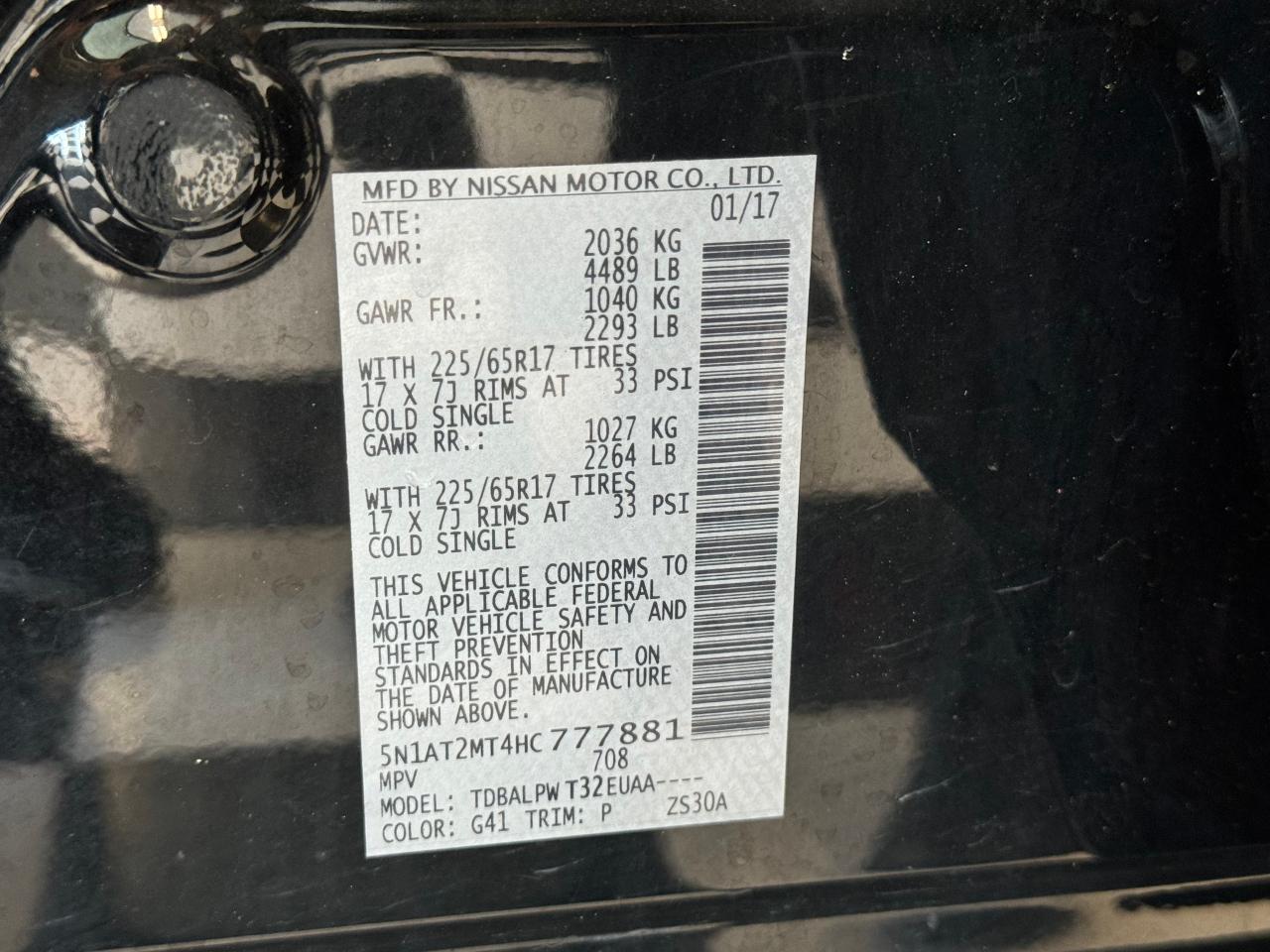 2017 Nissan Rogue SV+Camera+Heated Seats+A/C+CLEAN CARFAX - Photo #29