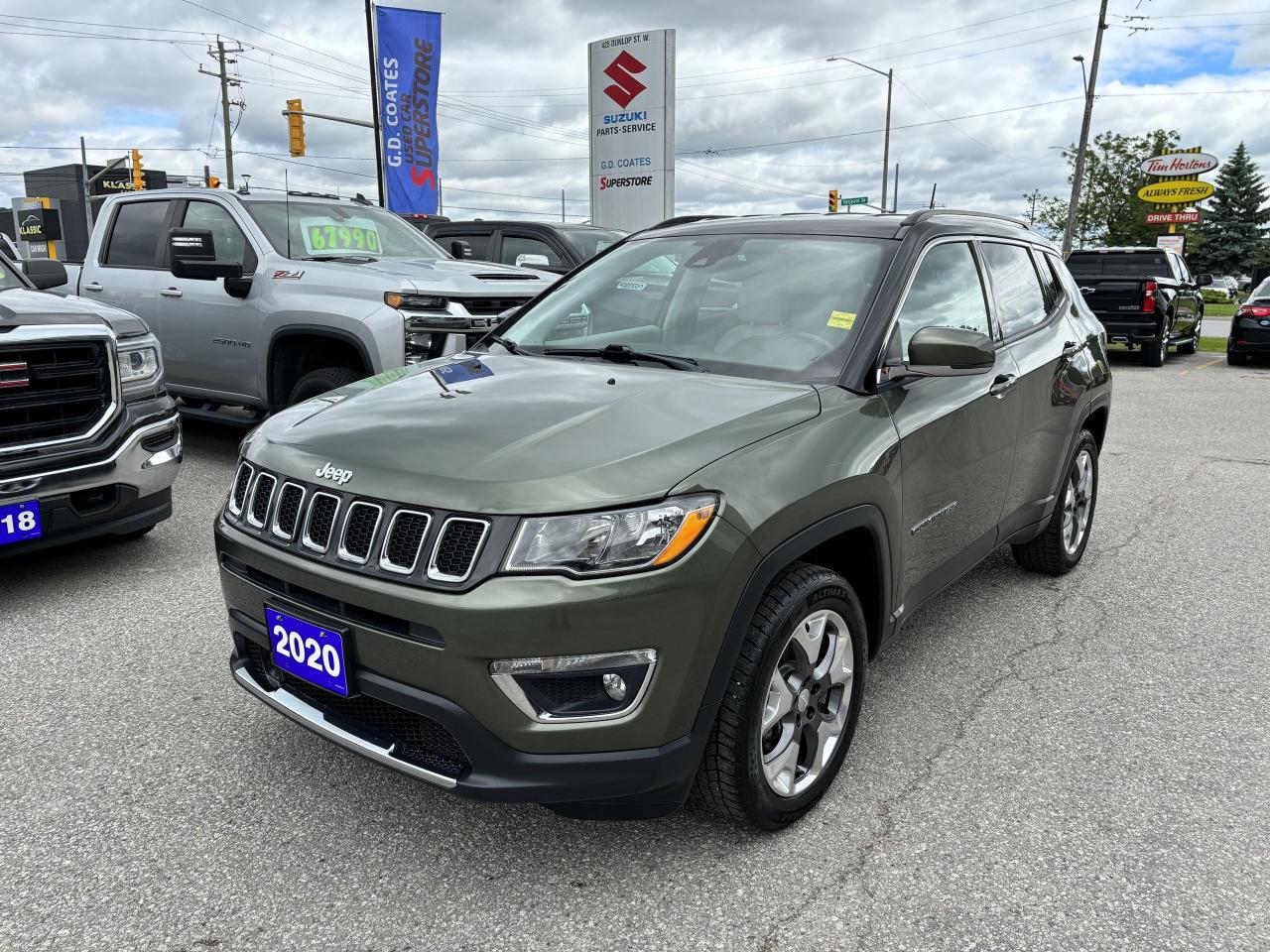 Used 2020 Jeep Compass Limited 4x4 ~NAV ~Bluetooth ~Heated Steering+Seats for sale in Barrie, ON