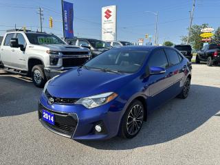 Used 2014 Toyota Corolla S ~Leather ~Bluetooth ~Backup Camera ~Moonroof for sale in Barrie, ON