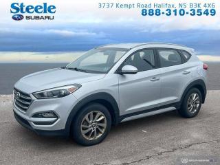 Awards:* JD Power Canada Initial Quality Study (IQS) Recent Arrival! Odometer is 30525 kilometers below market average! Molten Silver 2018 Hyundai Tucson Premium AWD 6-Speed Automatic with Overdrive 2.0L I4 DGI DOHC 16V ULEV II 164hp Atlantic Canadas largest Subaru dealer.AWD, 3-Stage Heated Front Bucket Seats, Alloy wheels, AM/FM radio: SiriusXM, AppLink/Apple CarPlay and Android Auto, Electronic Stability Control, Fully automatic headlights, Heated rear seats, Heated steering wheel, Steering wheel mounted audio controls, Telescoping steering wheel, Tilt steering wheel.WE MAKE IT EASY!Reviews:* Most owners say this era of Tucson attracted their attention with unique exterior styling, and sealed the deal with a great balance of comfortable ride quality and sporty, spirited driving dynamics. Bang-for-the-buck was highly rated as well. Source: autoTRADER.ca