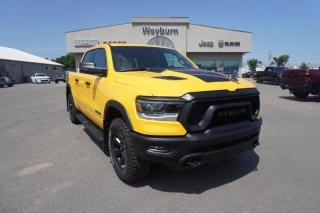 New 2023 RAM 1500 Rebel | Baja Yellow! | Pano Roof | Heads-Up Display | Front/Rear Heated Seats for sale in Weyburn, SK