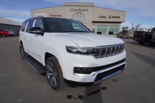 New 2023 Jeep Grand Wagoneer L Series III | Quilted Nappa Leather | 7 Passenger | Air Ride | Heated/Ventilated Seats for sale in Weyburn, SK