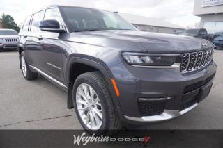 Used 2021 Jeep Grand Cherokee L Summit | 5.7L HEMI! | Heated/Cooled Seats | Quilted Nappa Leather | Pano Roof | 3rd Row! for sale in Weyburn, SK