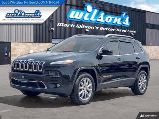 Used 2017 Jeep Cherokee Limited V6 4x4, Leather, Sunoof, Nav, Heated + Cooled Seats, Heated Steering, & more! for sale in Guelph, ON