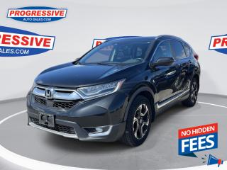 <b>Navigation,  Leather Seats,  Sunroof,  Bluetooth,  Heated Steerting Wheel!</b><br> <br>    If youre shopping for a top shelf compact SUV, the CR-V remains one of your best bets, says Edmunds. This  2017 Honda CR-V is for sale today. <br> <br>A focus on practical design, the 2017 Honda CR-V offers a family-friendly space with plenty of room and a thoughtful design. Ample storage and comfort features ensure this is a place to relax no matter the destination. A classy SUV, this model is economical while still offering plenty of fun. This  SUV has 142,140 kms. Its  black in colour  . It has a cvt transmission and is powered by a  190HP 1.5L 4 Cylinder Engine.  <br> <br> Our CR-Vs trim level is Touring. Touring is the top trim of the CR-V and it shows in every detail. Its many features include a 7 inch display audio system with satellite navigation, Bluetooth, SiriusXM, nine speaker premium audio, a hands free power tailgate, a panoramic moonroof, automatic LED headlights, rain sensing windshield wipers, heated leather seats, a memory drivers seat, leather wrapped steering wheel, LaneWatch blind spot detection, adaptive cruise control, forward collision warning, remote start, and much more! This vehicle has been upgraded with the following features: Navigation,  Leather Seats,  Sunroof,  Bluetooth,  Heated Steerting Wheel,  Premium Sound Package,  Power Tailgate. <br> <br>To apply right now for financing use this link : <a href=https://www.progressiveautosales.com/credit-application/ target=_blank>https://www.progressiveautosales.com/credit-application/</a><br><br> <br/><br><br> Progressive Auto Sales provides you with the all the tools you need to find and purchase a used vehicle that meets your needs and exceeds your expectations. Our Sarnia used car dealership carries a wide range of makes and models for exceptionally low prices due to our extensive network of Canadian, Ontario and Sarnia used car dealerships, leasing companies and auction groups. </br>

<br> Our dealership wouldnt be where we are today without the great people in Sarnia and surrounding areas. If you have any questions about our services, please feel free to ask any one of our staff. If you want to visit our dealership, you can also find our hours of operation and location information on our Contact page. </br> o~o