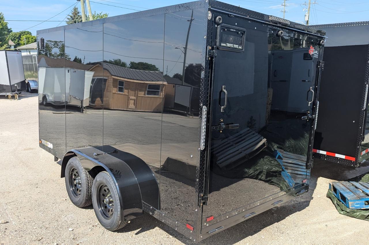 2024 Canadian Trailer Company 7x14 V Nose Cargo Trailer Steel tandem axle Photo7