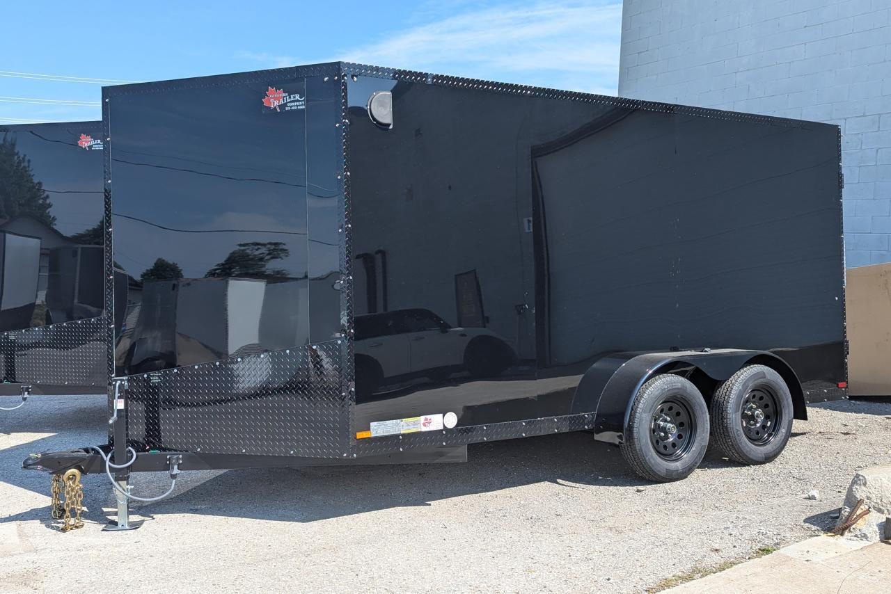 2024 Canadian Trailer Company 7x14 V Nose Cargo Trailer Steel tandem axle